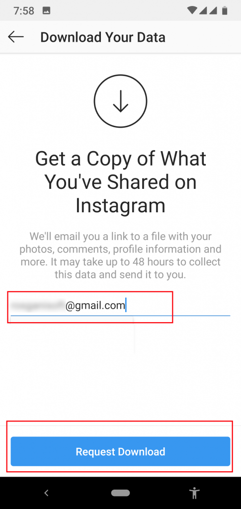 backup foto IG